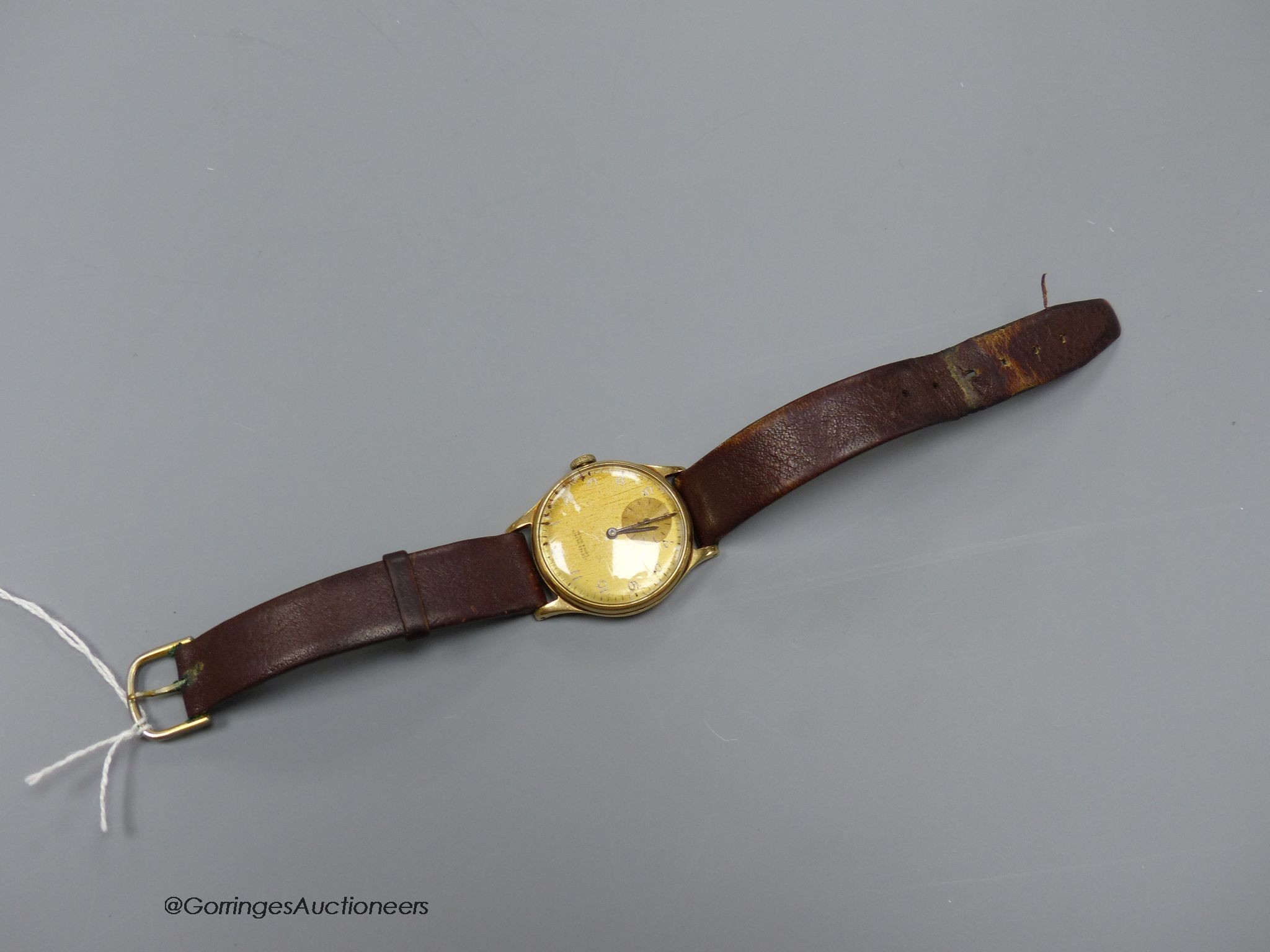 A gentleman’s 9ct gold Ulisse Nardin wrist watch